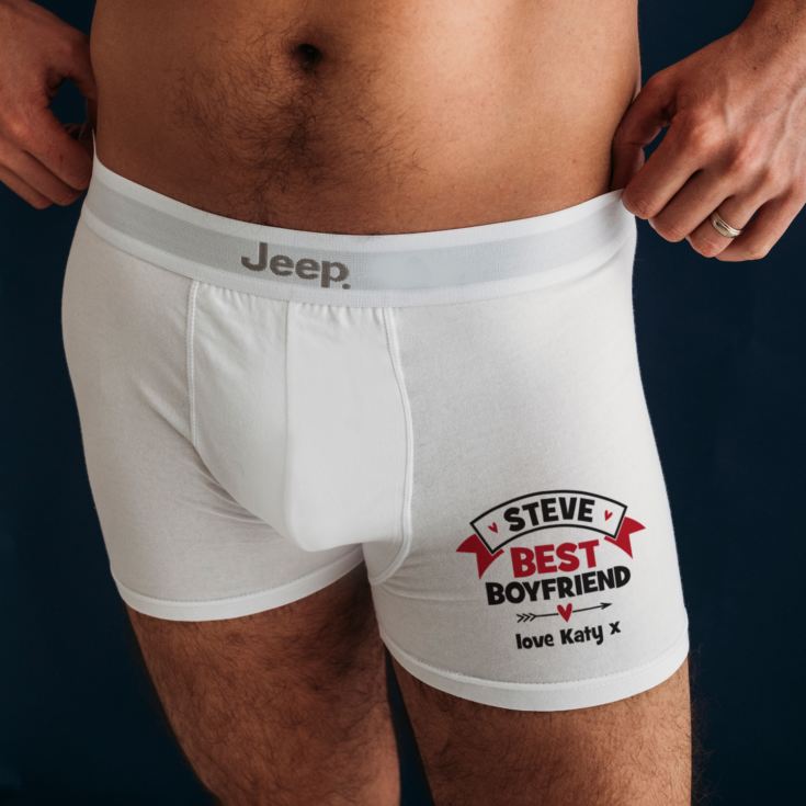 Personalised Best Boyfriend Boxer Shorts product image