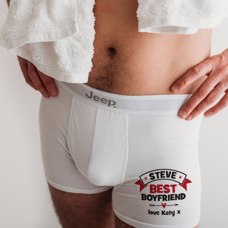 Personalised Best Boyfriend Boxer Shorts product image