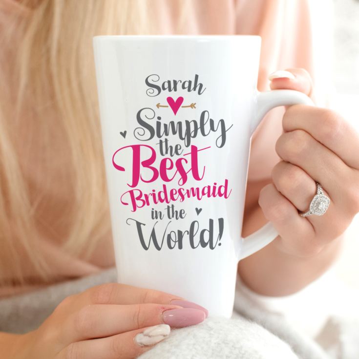 Personalised Bridesmaid Latte Mug product image