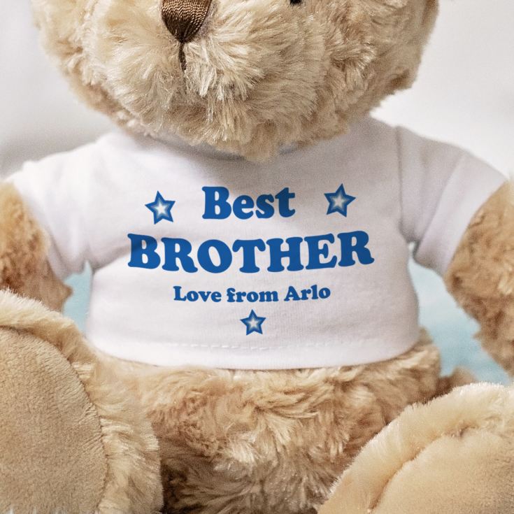 cuddly toy bear for the best brother Personalised Best Brother Teddy Bear 