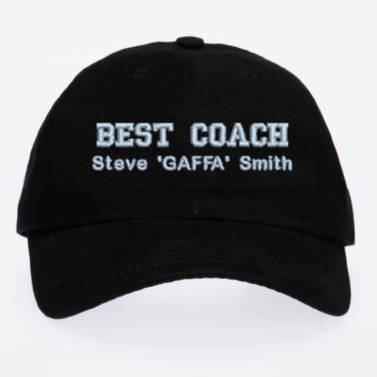 Personalised Embroidered Best Coach Cap product image