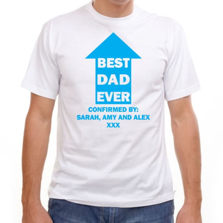 Best Dad Ever Personalised T-Shirt product image