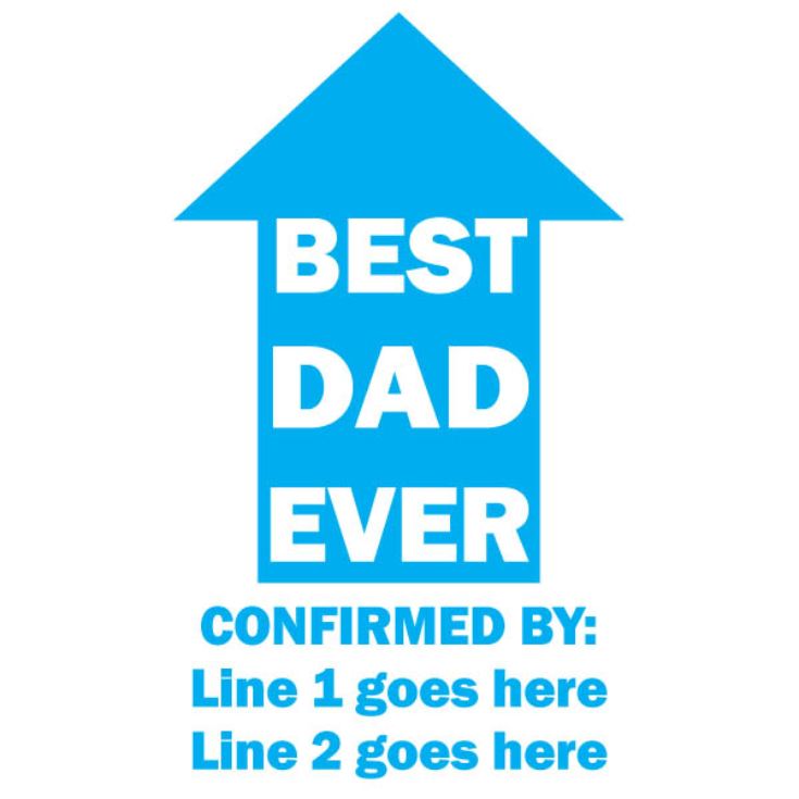 Best Dad Ever Personalised T-Shirt product image