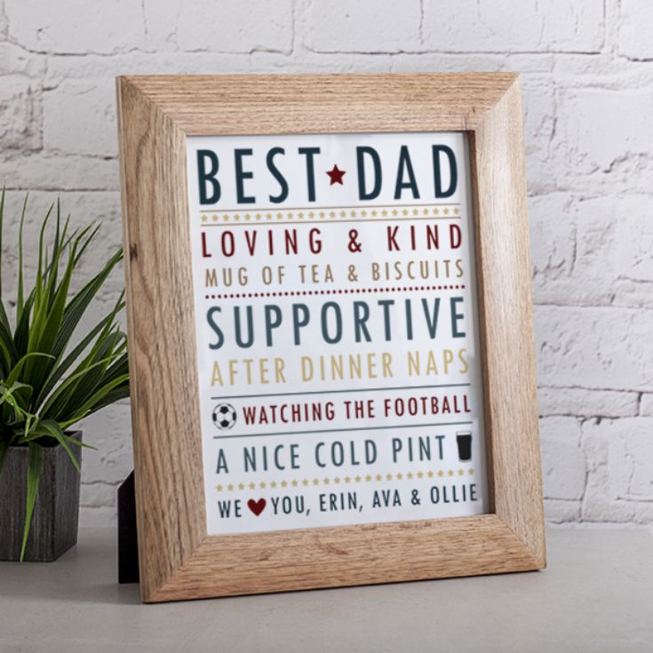 Personalised Father's Day Framed Print product image