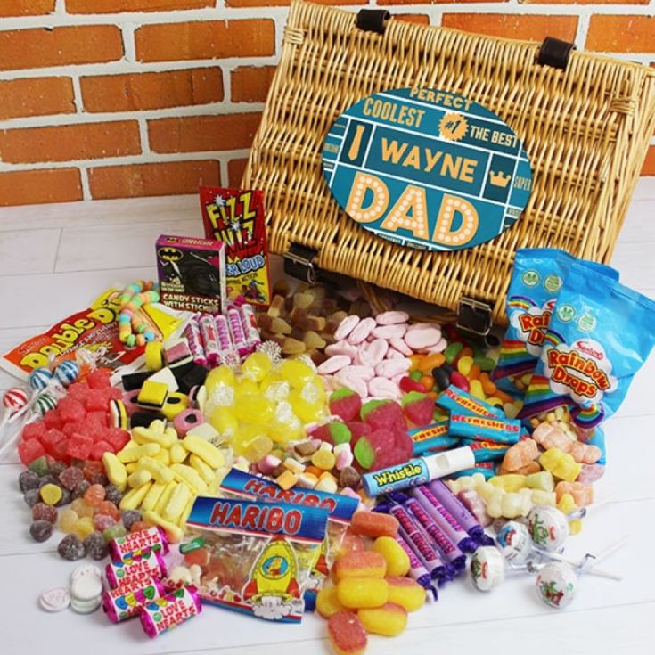 Personalised Best Dad - Retro Sweet Hamper product image