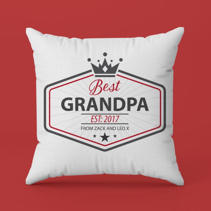 Personalised Best Grandad Cushion product image