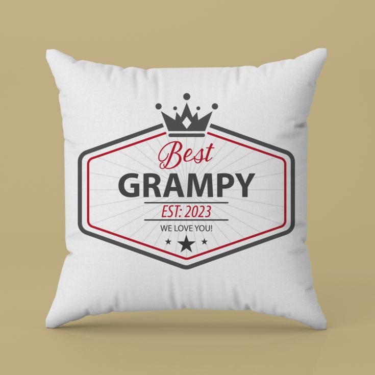 Personalised Best Grandad Cushion product image