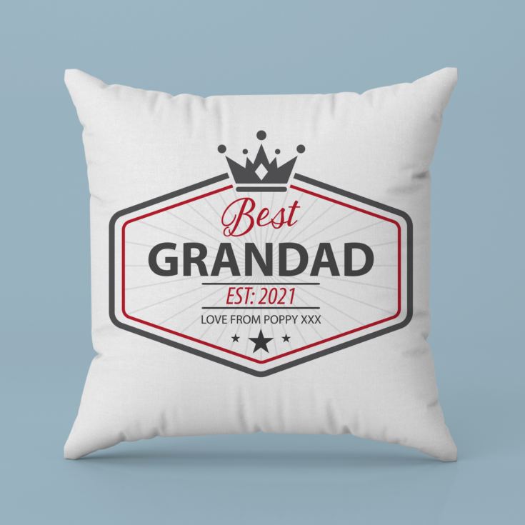 Personalised Best Grandad Cushion product image