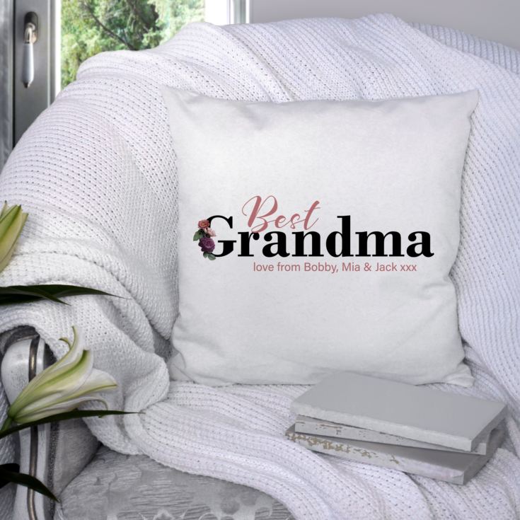 Personalised Best Grandma Cushion product image