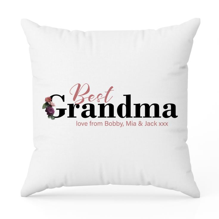 Personalised Best Grandma Cushion product image