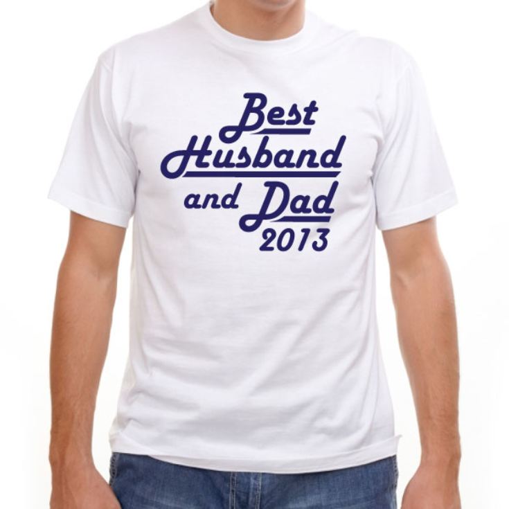 Best Husband and Dad Personalised T-Shirt product image