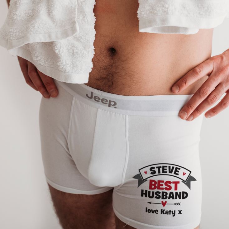 Personalised Best Husband Boxer Shorts product image
