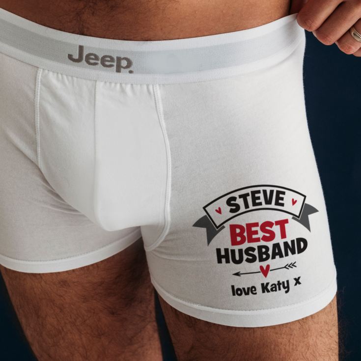Personalised Best Husband Boxer Shorts product image