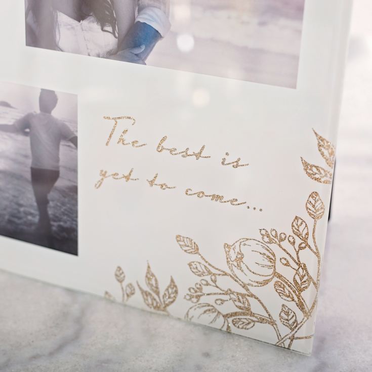 The Best Is Yet To Come Pale Grey Glass Photo Frame product image