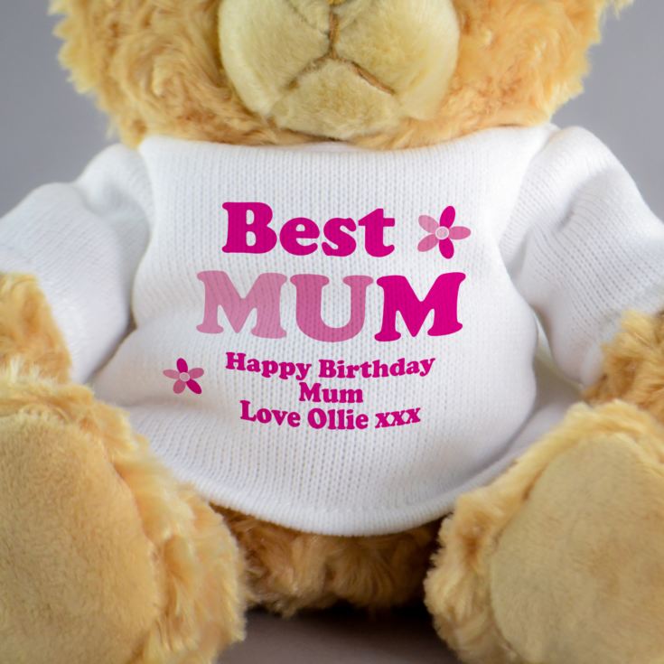 Personalised Best Mum/Mummy Teddy Bear product image