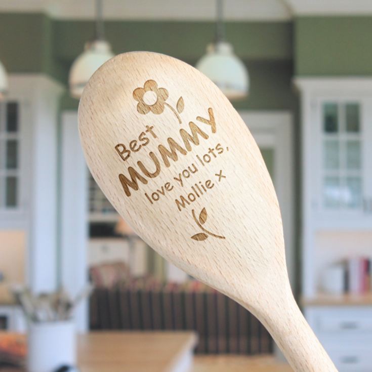Best Mummy Personalised Wooden Spoon product image