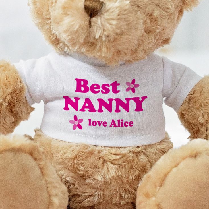 Cute And Cuddly NEW Teddy Bear BEST NANNA IN THE WORLD Gift Present 
