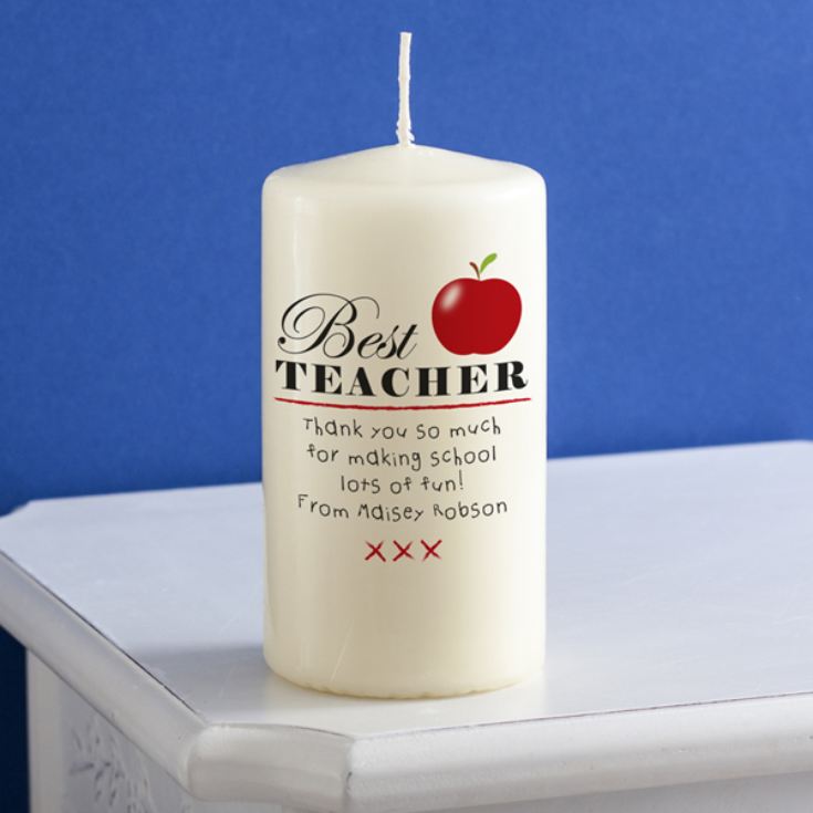Personalised Best Teacher Candle product image