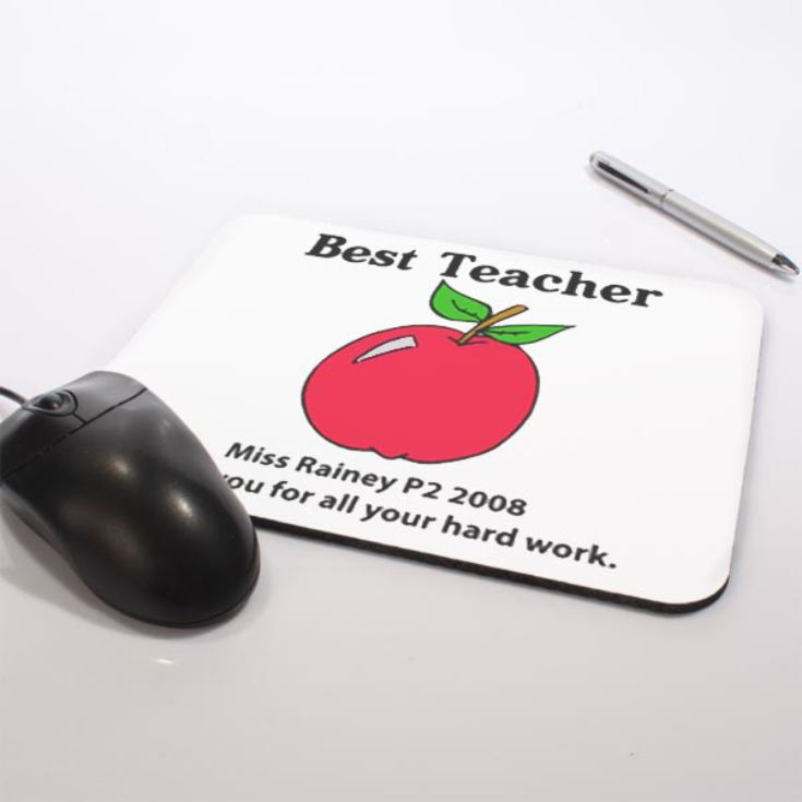 Personalised Best Teacher Mouse Mat The Gift Experience