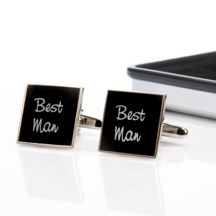 Wedding Party Cufflinks With Personalised Box product image