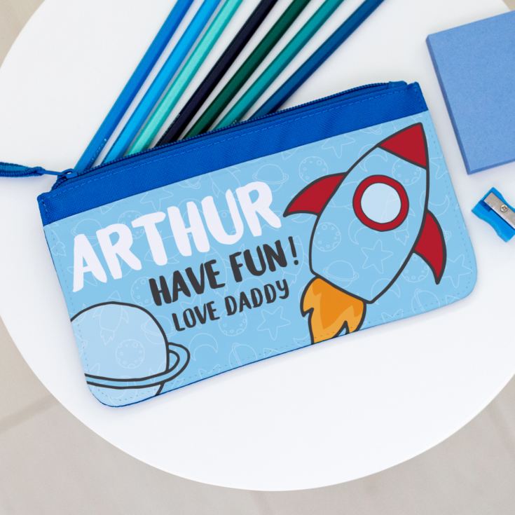 Personalised Pencil Case - Rocket Design product image