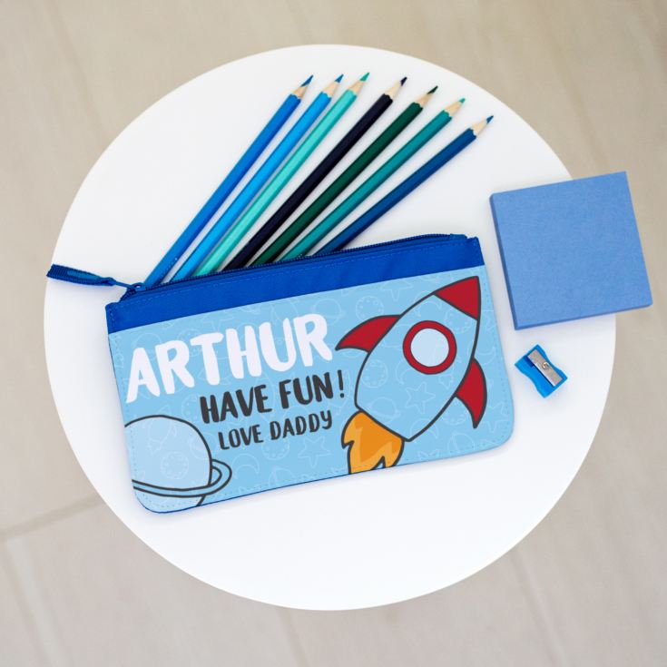 Personalised Pencil Case - Rocket Design product image