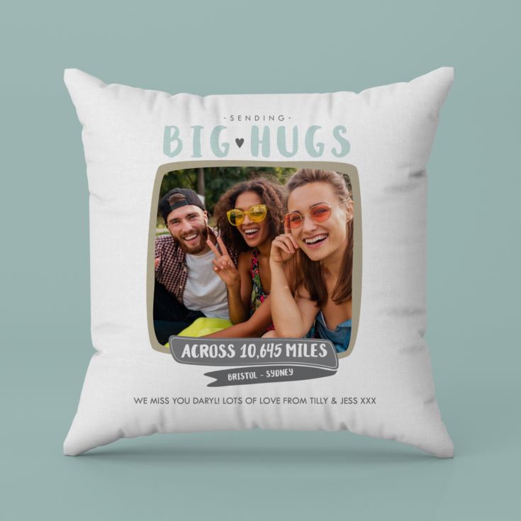 Personalised Big Hugs Photo Cushion product image