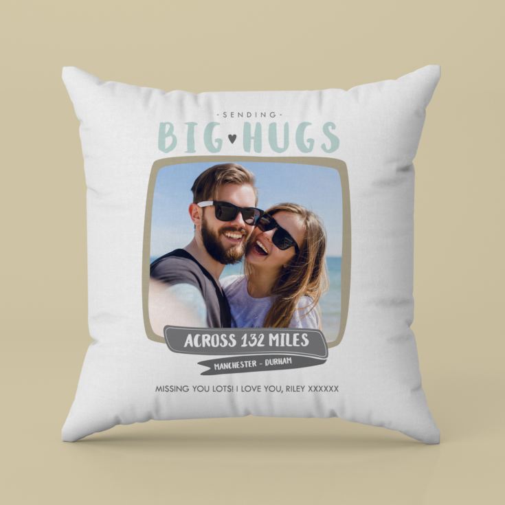 Personalised Big Hugs Photo Cushion product image