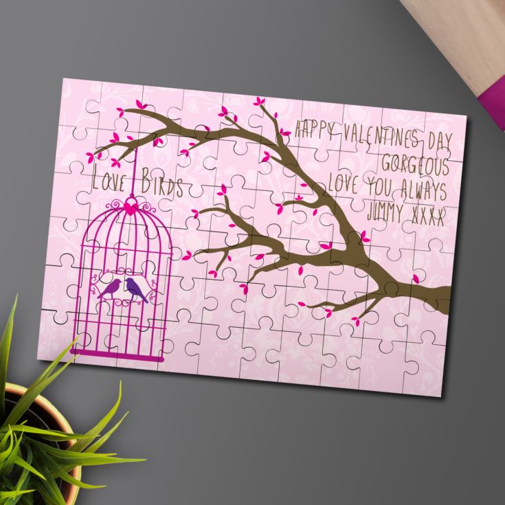 Personalised Bird Cage Jigsaw Puzzle product image