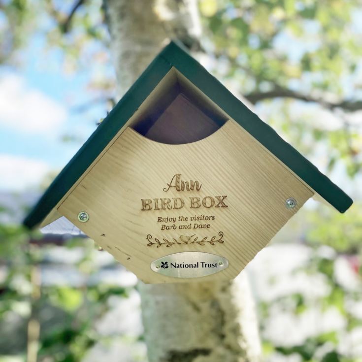 Personalised National Trust Robin & Wren Nest Box product image