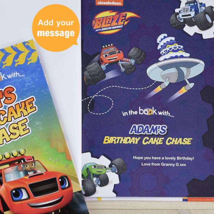 Personalised Blaze and The Monster Machines Birthday Book product image