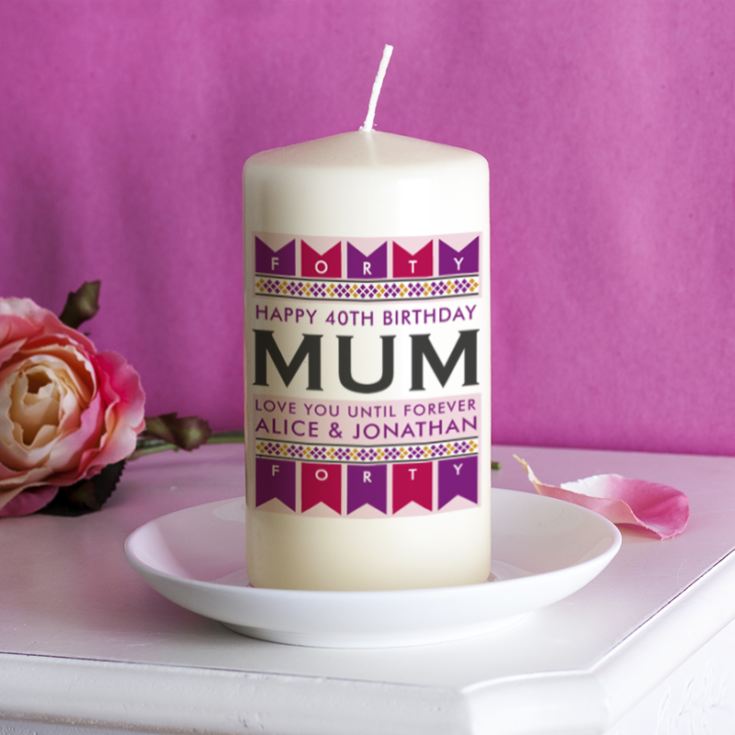 Personalised Female Birthday Age Candle product image