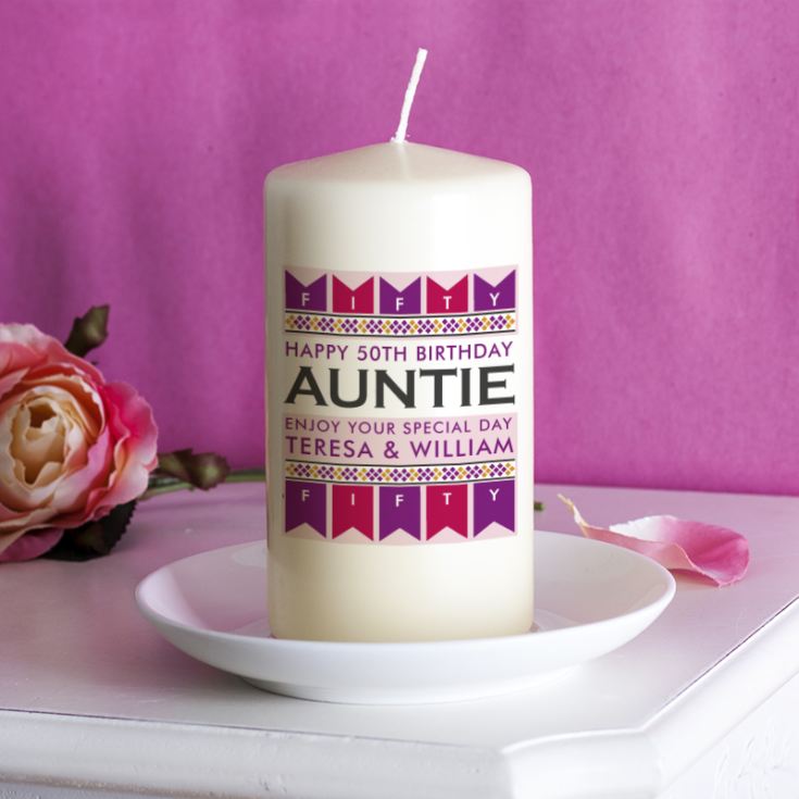 Personalised Female Birthday Age Candle product image