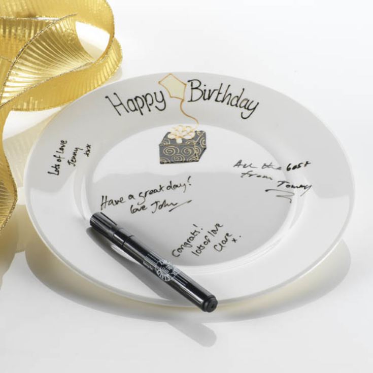 Birthday Celebration Signing Plate product image