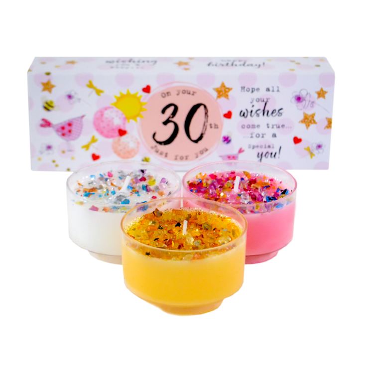 Age 30 Luxury Scented Tealight Candles Gift Set product image