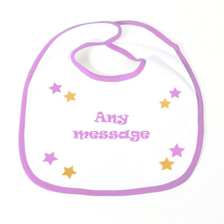 Personalised Slogan Baby Bib product image