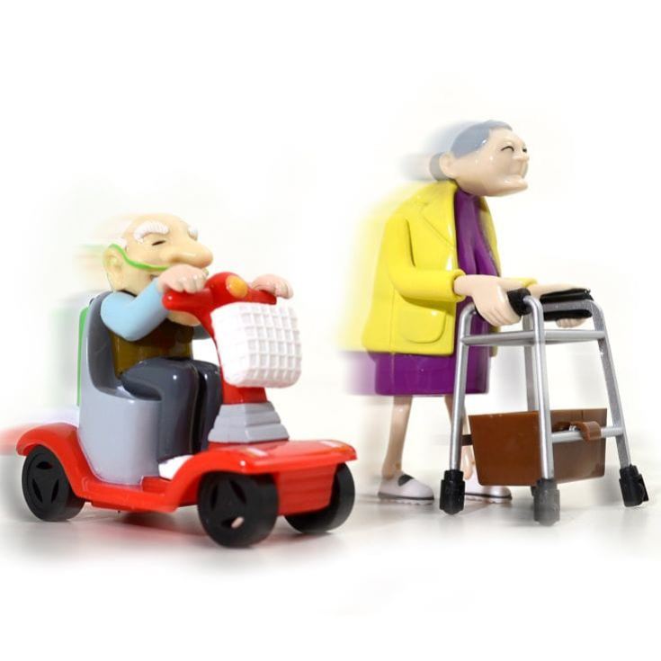 Racing Granny and Grandad Wind Up Toys product image