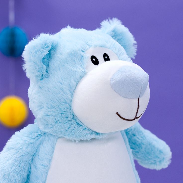 Personalised Embroidered Cubbies Blue Bear Soft Toy product image