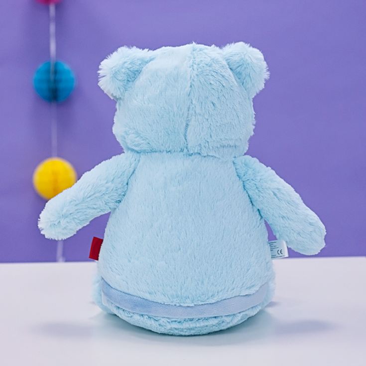 Personalised Embroidered Cubbies Blue Bear Soft Toy product image