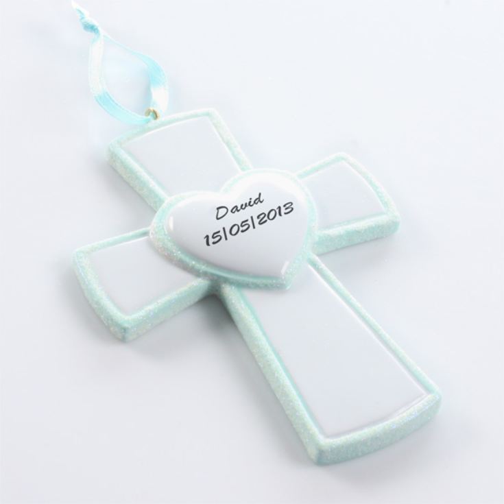 Personalised Cross Hanging Ornament product image