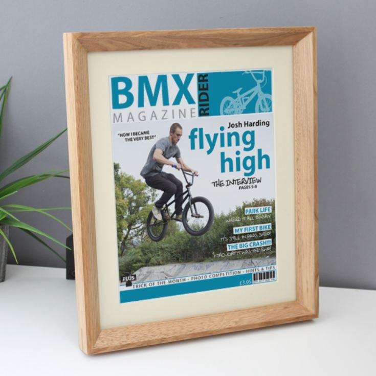 Personalised BMX Magazine Cover Framed Print product image