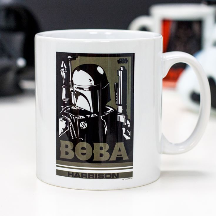 Personalised Star Wars Boba Pop Art Mug product image