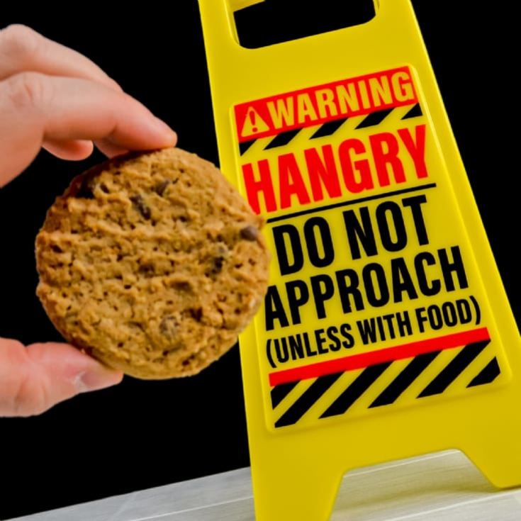 Hangry Desk Warning Sign product image