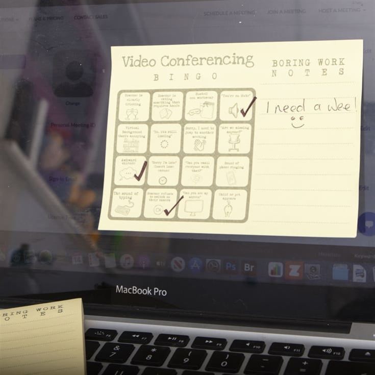 Virtual Meeting Bingo Memo Pad product image