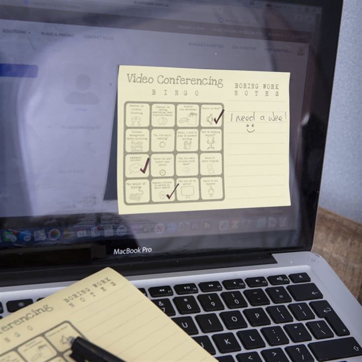 Virtual Meeting Bingo Memo Pad product image