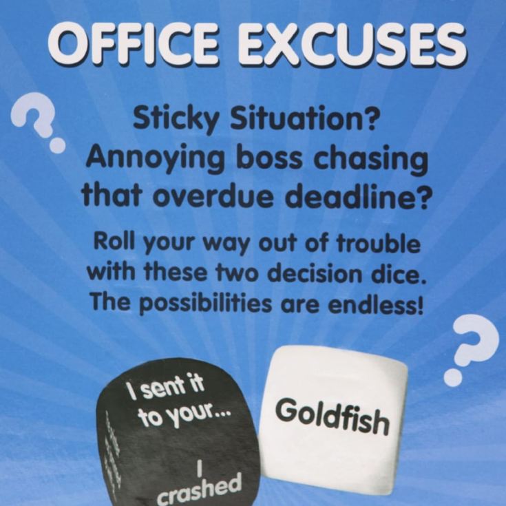 Office Excuses Decision Dice product image