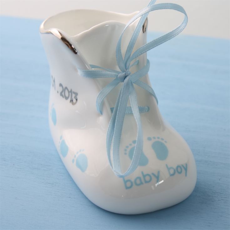 Personalised Baby Boy Fine Bone China Bootie product image