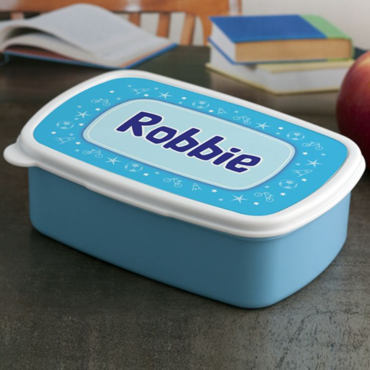 Personalised Boys Name Lunch Box product image