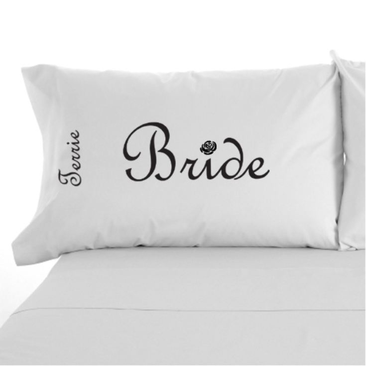 Bride and Bride Pillow Cases The Gift Experience
