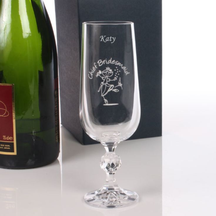 Etched Crystal Character Flute product image